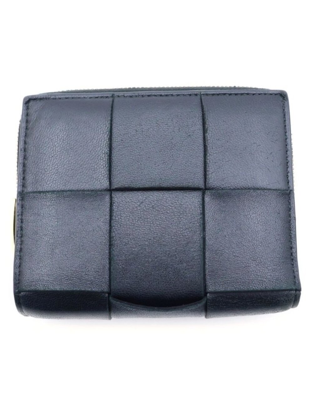 Bottega Veneta Intrecciato Bifold Wallet Compact Black